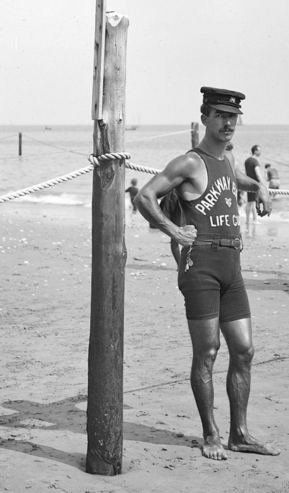 Lifeguard on the coast, 1920′s